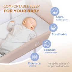 JOYMOR nursery center with canopy and storage shelf adds cozy organization.