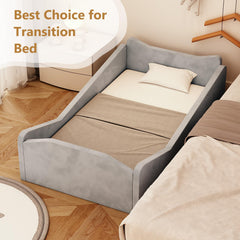 JOYMOR toddler bed featuring animal ear design for playful style