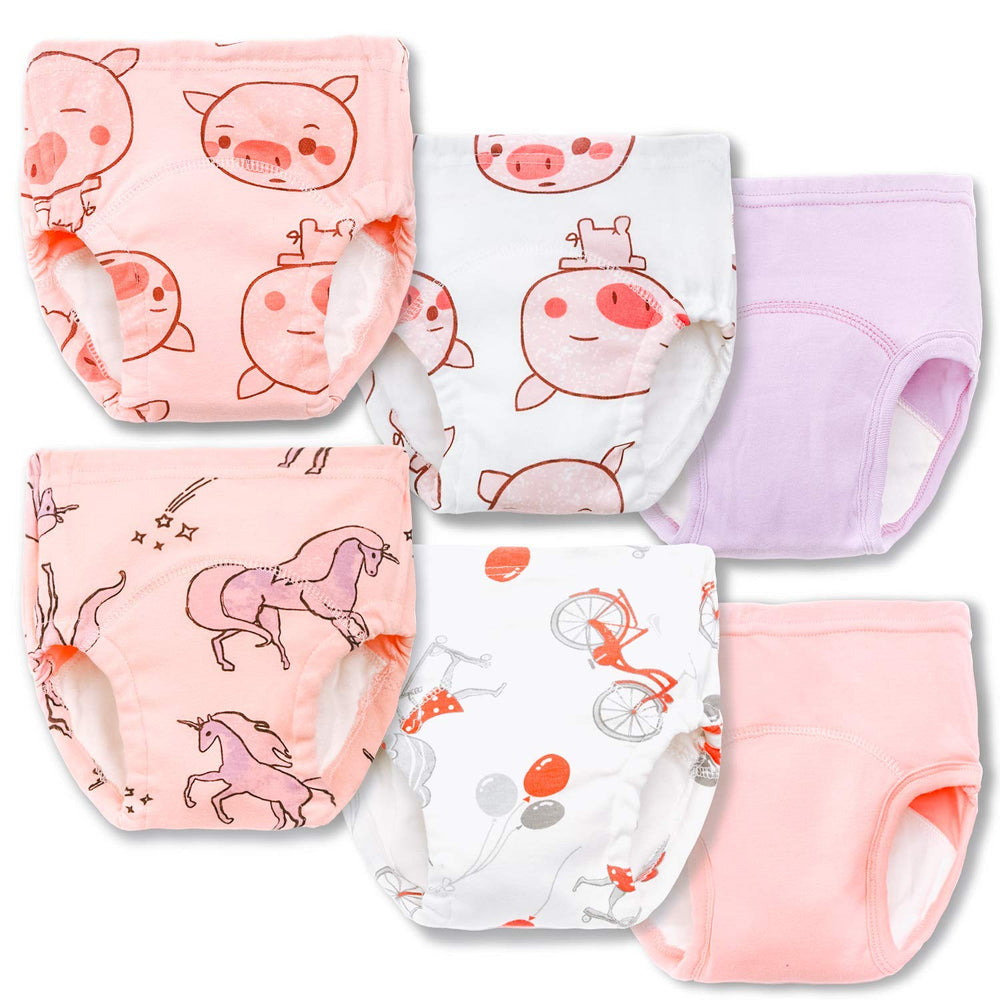 Joyo roy potty training underwear girls front view, breathable cotton comfort