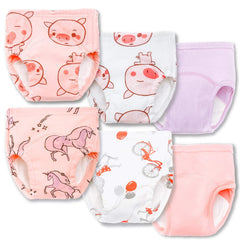 Joyo roy potty training underwear girls front view, breathable cotton comfort
