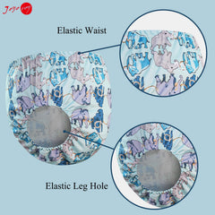 Joyo roy waterproof diaper cover back view for overnight protection.