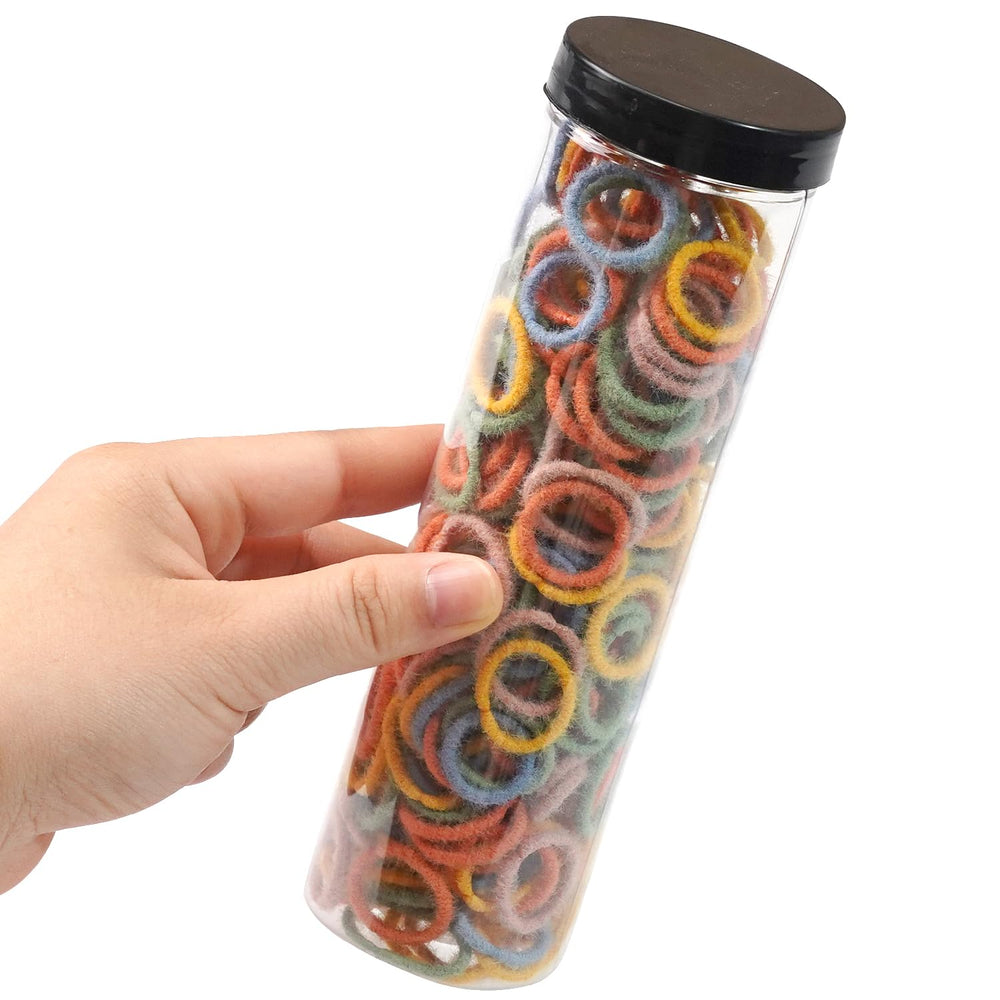 JOYOYO 300PCS hair ties pack in bright colors for quick kids hairstyles