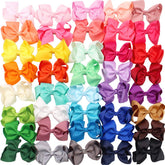 JOYOYO 40Pcs color hair bows with clips for quick daily styling