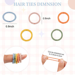 JOYOYO elastic hair tie stretches from 0.8 to 2.5 inches