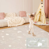 Joypony Baby Play Mat unfolded, large cushioned surface for tummy time and safe play