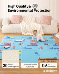 Joypony Reversible Design with vibrant colors and animals encourages interactive learning.