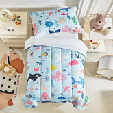 Joyreap ocean-themed comforter with whales and turtles for cozy bedtime