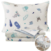 Joyreap ocean comforter with starfish motif promotes calm bedtime.