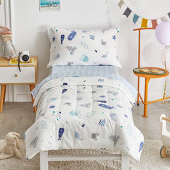 Joyreap ocean pillowcase brightens kid-friendly sleep space.
