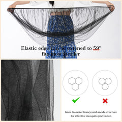 JQCOVEI mosquito net for bassinets and cradles keeps insects away safely.