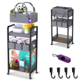 JRANBRJS 2IN1 diaper caddy top basket for mobile changing