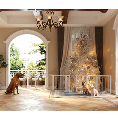 JSB folding design gate offers flexible layouts for room separation.