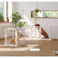 JSB freestanding gate folds for compact storage and quick setup