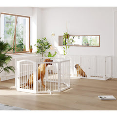 JSB freestanding pet gate placed without drilling