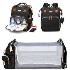 JSTPRO diaper bag backpack shows large capacity for organized travel on the go.
