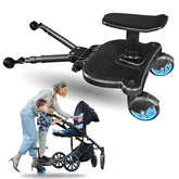 JUANWAN universal stroller board seat blue; detachable seat enables easy sit-stand transitions.
