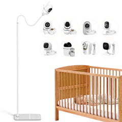 JUBOR base of the baby monitor floor stand keeps the camera steady on the floor