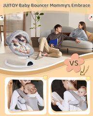 JUITOY baby swing removable cushion enables easy cleaning.