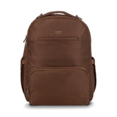 JuJuBe Classic Diaper Backpack Espresso front view with organized compartments for quick access.