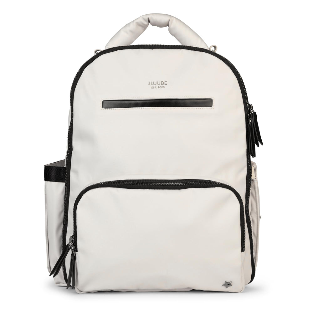JuJuBe x Witney Carson Classic Backpack with changing pad for on-the-go diaper changes.