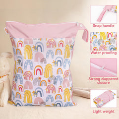 JuleLyn Wet Bag dry and wet compartments keep swimsuits dry after swimming.