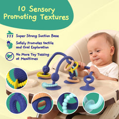 Close-up of Jumble Dream Jangle textures showing sensory ridges for teething.