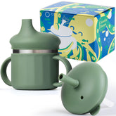 Jumble Dream sippy cup with stainless-steel interior keeps drinks pure and fresh
