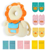 JunNeng head protector backpack with squeaker for safe, playful outings