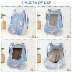 Jundetye 360-protection baby car seat cover for indoor and outdoor use.