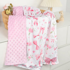 Jundetye blanket with dot-back texture offers breathable, lightweight warmth.