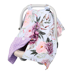 Jundetye baby car seat cover with peekaboo opening keeps baby cozy and observable