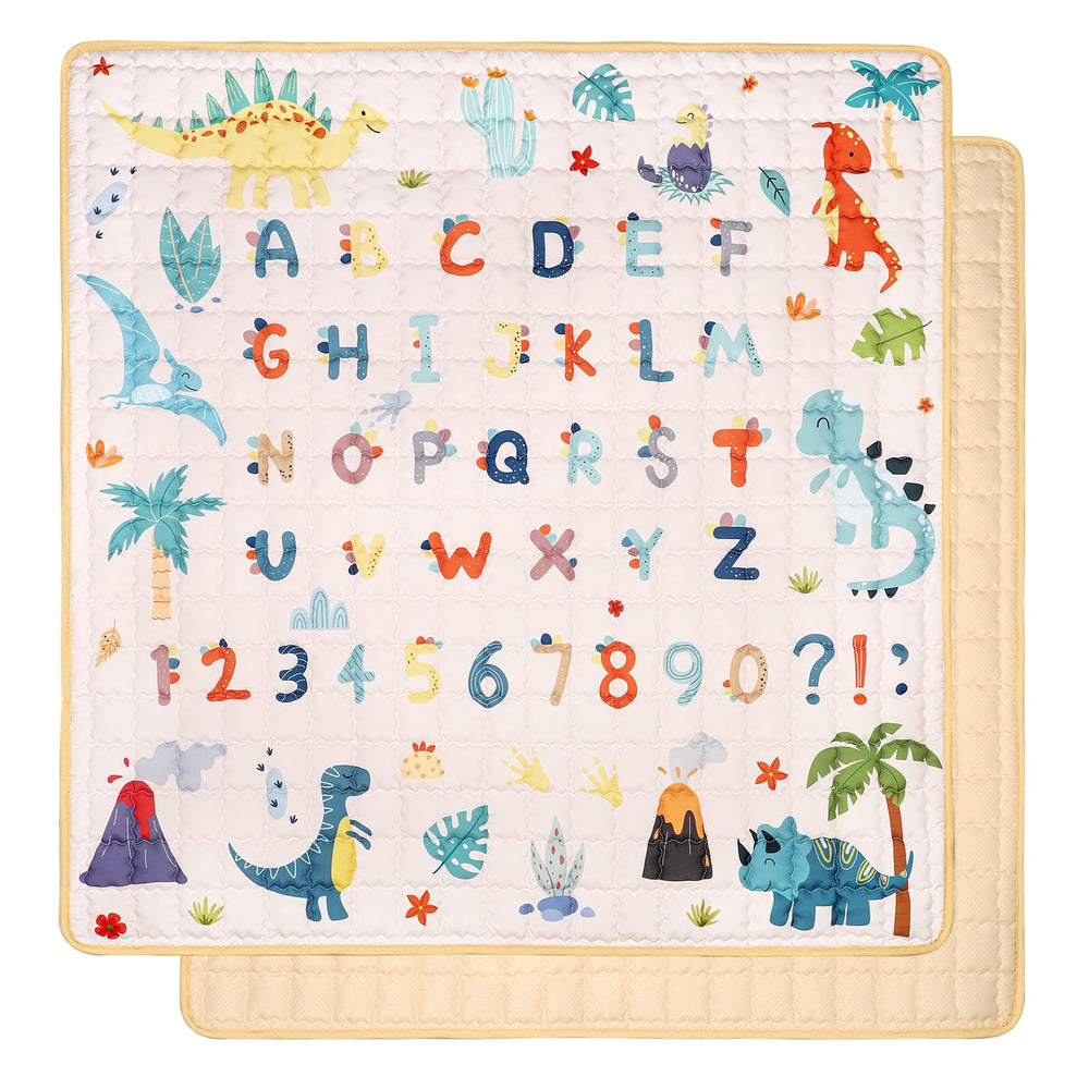 Jundetye baby play mat 50x50, foldable for easy storage and versatile play space.
