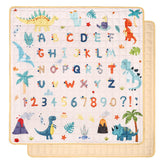 Jundetye baby play mat 50x50, foldable for easy storage and versatile play space.