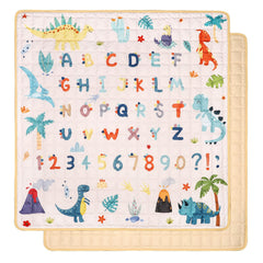 Jundetye baby play mat 50x50, foldable for easy storage and versatile play space.