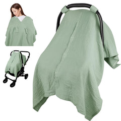 Jundetye car seat cover for baby with soft breathable muslin fabric