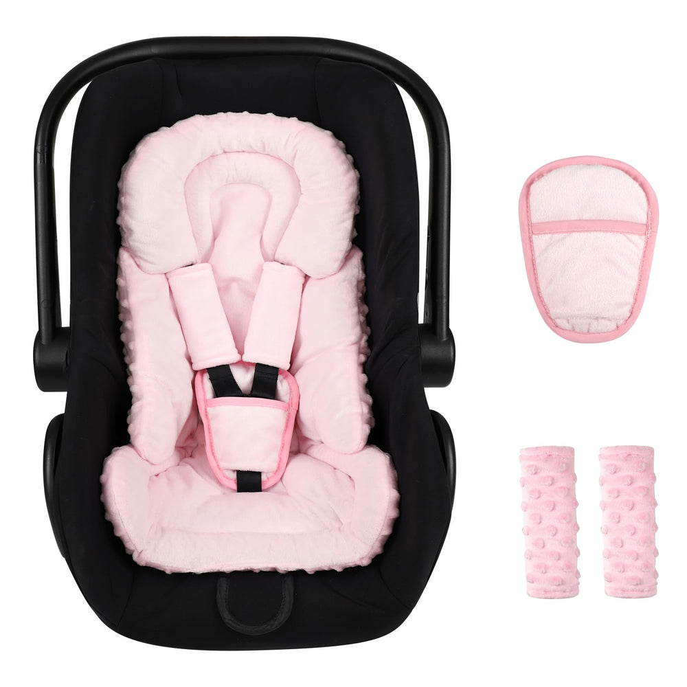 Jundetye infant car seat insert 3-in-1 provides full support for newborns during car rides