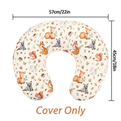 Machine washable fabric makes cleaning quick after feeds and snuggles.