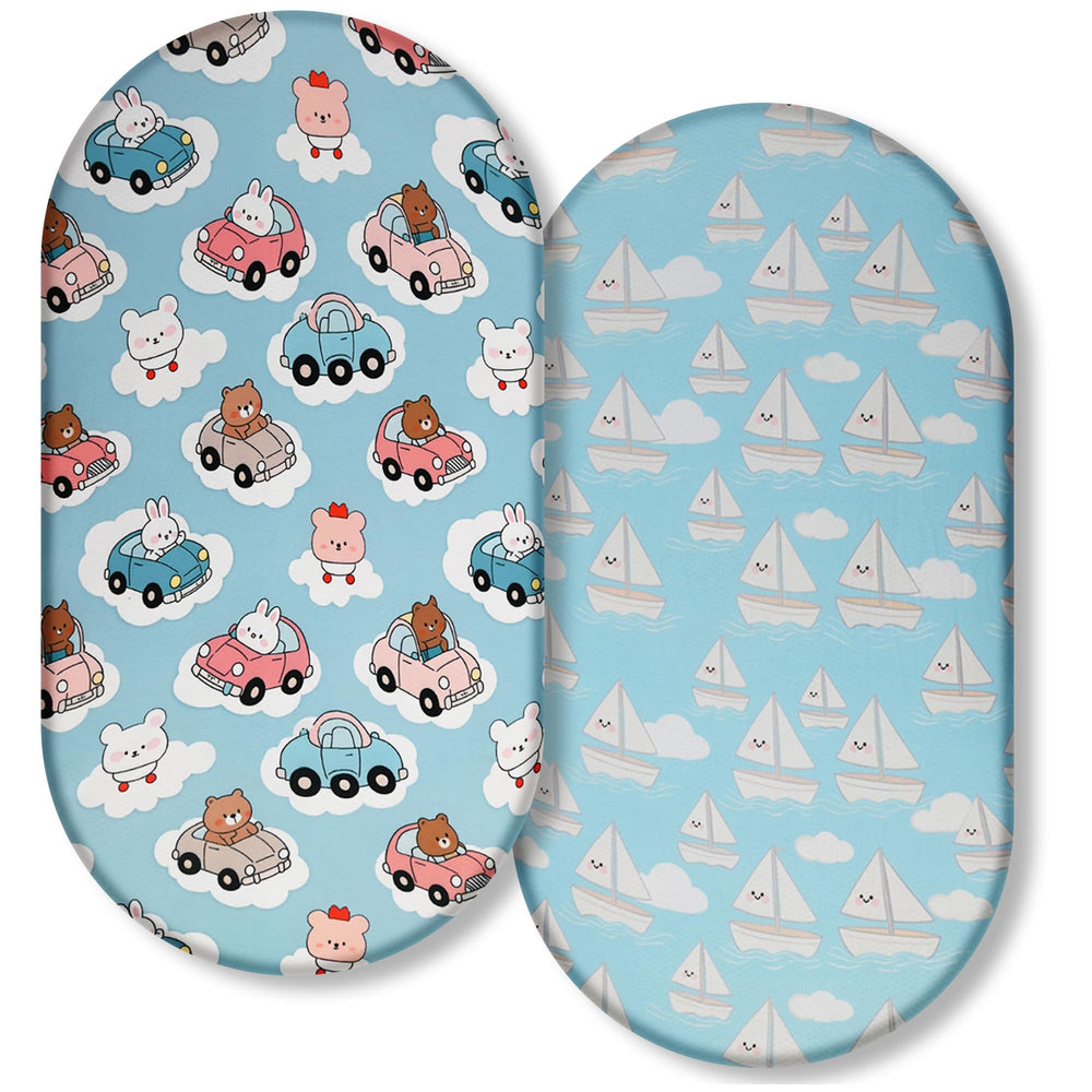 JUNENGCHUANG universal-fit bassinet sheet for Halo Bassinest ensures secure sleep.