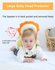 JunNeng head protector backpack squeaker pocket open for playful interaction during walks.