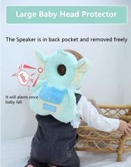 Soft plush head-protector with breathable padding by JunNeng