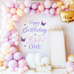 JUNWALL birthday decal as a centerpiece or arch accent for a festive party