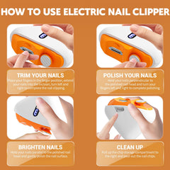 JUNZUP automatic nail clip storage keeps clippings contained and tidy