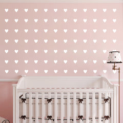 JURUOXIN heart decal bedroom display for soft matte wall accents