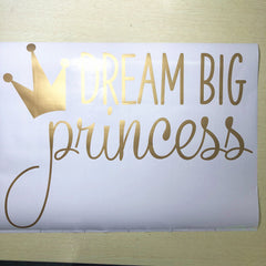 JURUOXIN nursery decor crown decal creates a regal vibe while staying simple to apply.