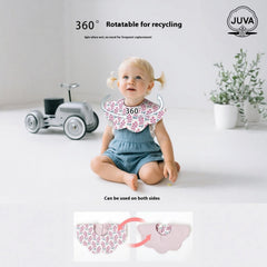 JUVA Adjustable snap closure bib fitting growing necks securely