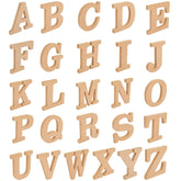 Juvale 3D wood letters for bold wall decor with a 4-inch height and paintable finish