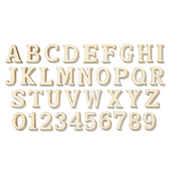 Juvale wooden letters 144-piece set ready for DIY projects and customizable decor