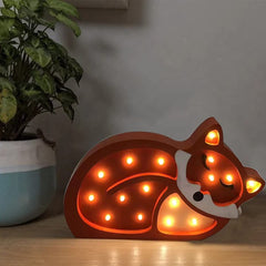 Jwinkumy fox night light adds warm glow to kids room bedtime