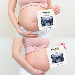 Jwitao frame with gender-neutral design fits any nursery and announcement
