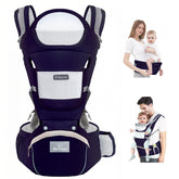 JWPEHOE baby carrier hip seat supports ergonomic posture for a growing baby.